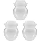 3 Pack Airtight Design Jar Vegetable Pickling Covered Fermenting