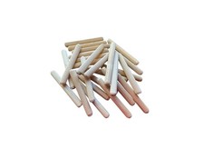 Wood Dowel Pins, 3 inch x 3/8 inch, Fluted, for Furniture Woodworking and Hom...