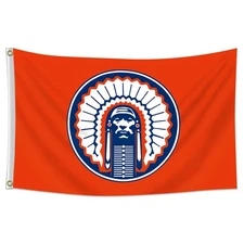 ENMOON Illinois Fighting Flag Illini Chief Flag Banner 3x5ft/Vibrat Color/HD