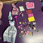 Barbie Doll Accessory Lot Pieces Mattel Vintage New Flowers Dress Phone Glasses