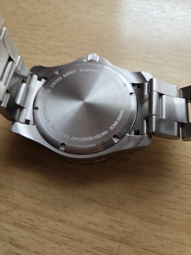 Victorinox Swiss Army Herrenuhr Stahl, Blaues Ziffernblatt - Bild 2 von 3