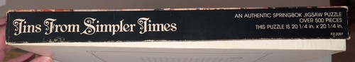 Springbok TINS FROM SIMPLER TIMES 500+ pc Jigsaw Puzzle PZL2097 Complete - Picture 14 of 19