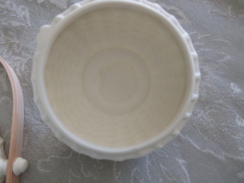 PartyLite Nantucket Korbgeflecht Muschel Teelichthalter mit Griff Neuwertig - Bild 7 von 7