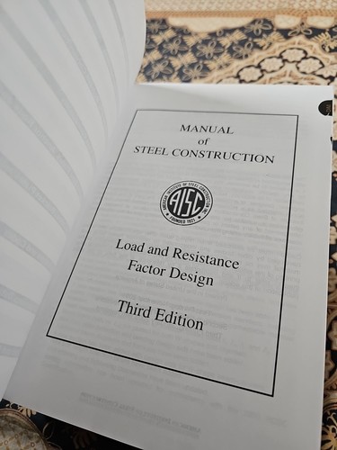 MANUAL OF STEEL CONSTRUCTION Load And Resistance Factor Design HC (c)2001 3rd Ed - Picture 12 of 13