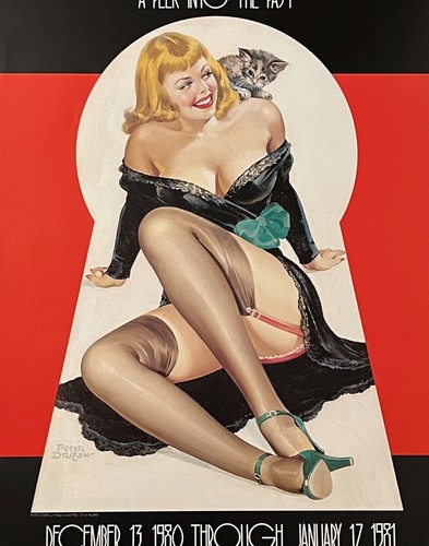 Original 1980 Peter Driben "PIN-UPS - A Peek Into The Past" Large 31" x 23" Art - Picture 2 of 3