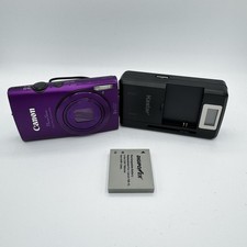 Canon PowerShot ELPH 310 HS 12.1MP Digital Camera Purple w/ Charger - Tested