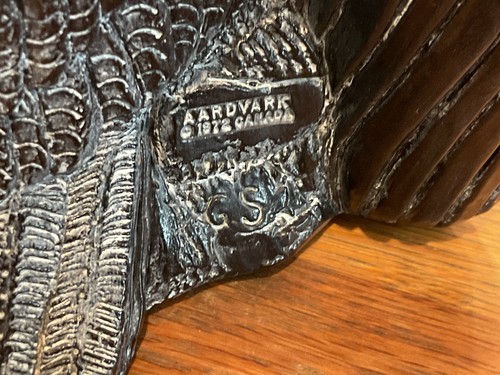 De colección 1972 Aardvark Canadá Jabonera Tallada Águila Escultura Artista Firmado ENORME 15" - Imagen 5 de 7