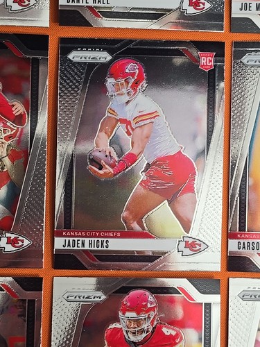 🔴⚪️🔴 2024 PANINI PRIZM KANSAS CITY CHIEFS COMPLETE BASE TEAM SET (13 CARD LOT) - Picture 9 of 14