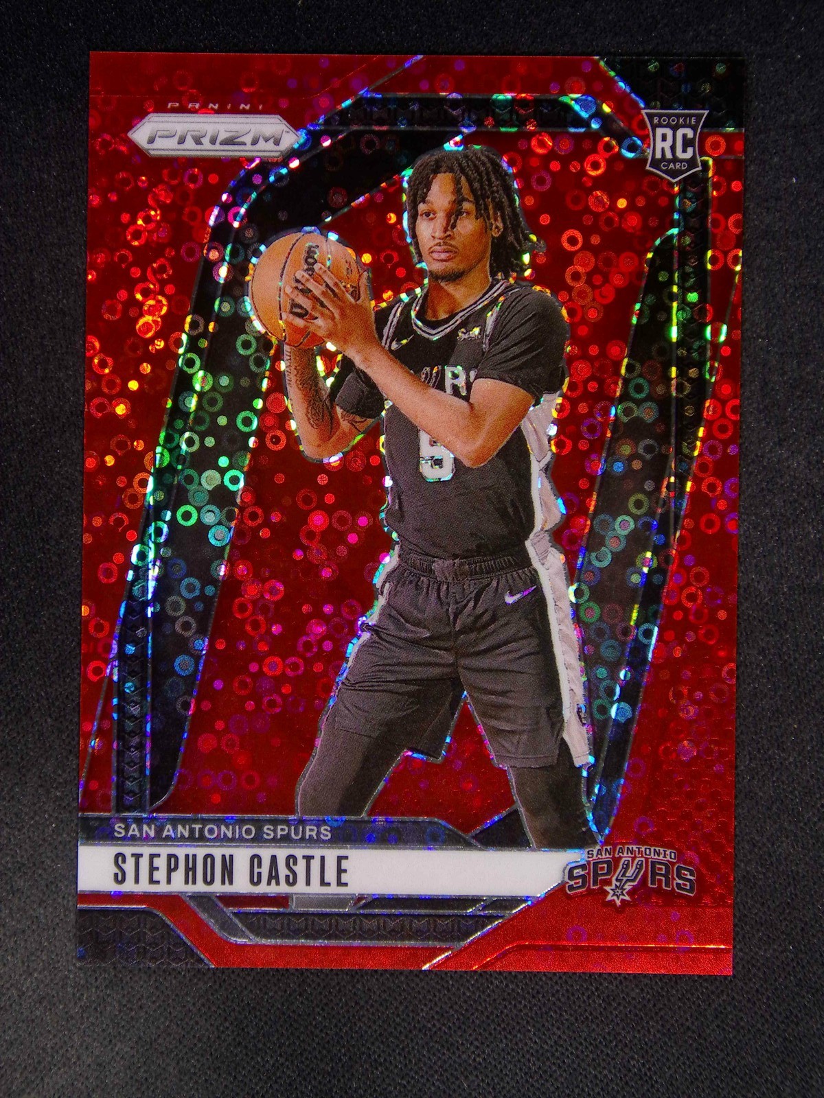 2024-25 Panini Prizm Stephon Castle #234 RC Rookie Fast Break Red /100