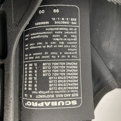 Scubapro Propac ADJ BCD Dive Buoyancy Vest Jacket Black – Untested AS IS - Bild 14 von 24