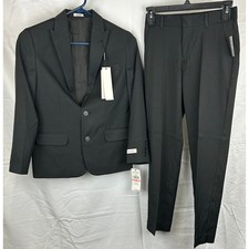 Calvin Klein Kids Black Two Piece Suit Set Size 10 Regular Blazer Pants