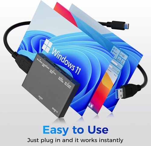 Compact USB 3.0 Card Reader: 7-in-1, Effortless Data Transfer for Photographers - Picture 8 of 8