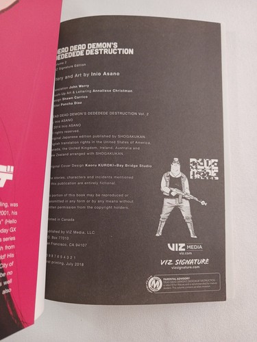 Dead Dead Demon's Dedede Destruction Vol. 1-2 manga japonés inglés maduro en muy buen estado - Imagen 17 de 21