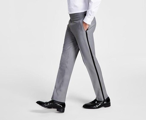 Alfani Mens Slim Stretch Tuxedo Pants Light Grey 29 X 30 NEW $135 MDZOPQBZ0041 - Bild 1 von 2