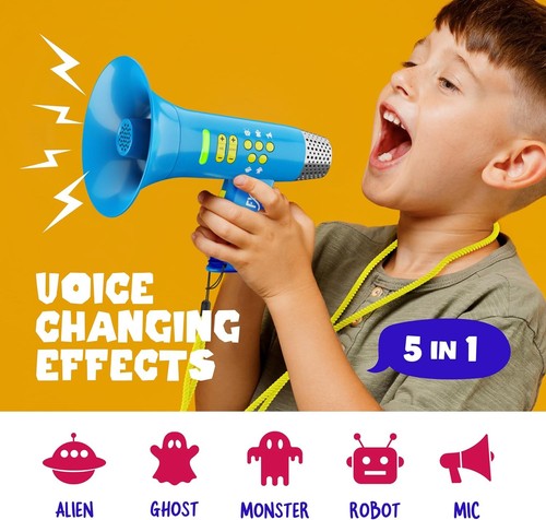 Rechargeable Kids Voice Changing Device - 4 Modes for Creative Play (Ages 3-8) - Picture 5 of 9