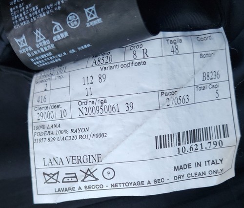 Blazer cappotto sportivo vintage Prada 100% lana vergine nero - 48R (38R US) - Foto 4 di 4