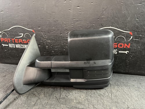 15-19 SILVERADO 1500 POWER DRIVER LH SIDE VIEW DOOR MIRROR BLACK TEXTURED - Picture 10 of 16