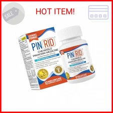 PinRid Pyrantel Pamoate Dewormer for Humans - 250mg, Pinworm Medicine for Adults