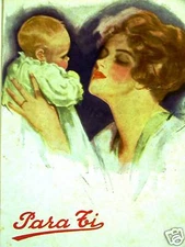 Para Ti HARRISON FISHER Art Cover MOM BABY 1918 Matted