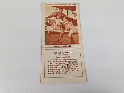 FOOTBALL BISCUITS REM REIMS ROBERT JONQUET 50s NO PANINI