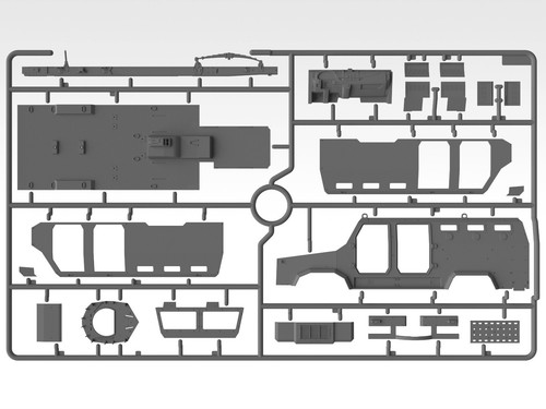 1:35 Armed Forces of Ukraine Kozak-2 MRAP-class Armoured Vehicle Bausatz von ICM - Bild 13 von 24