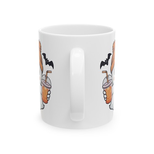 Boo-tiful Halloween Ghost Mug - Pumpkin & Witch's Brew Design - 11 and 15oz - Picture 9 of 11
