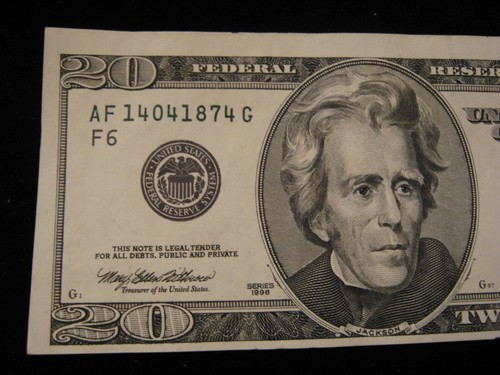 1996 Series $20 Twenty Dollar Bill Note Off Centered Printing Unique FRN. - Picture 11 of 16