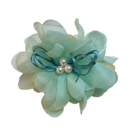 Women Large Chiffon Flower Bow Hair Claw Clip Hairgrip Hair Clamp Jaw Barrettes☆ - Picture 5 of 28