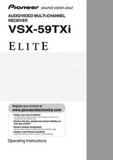 Pioneer VSX-59TXI Receiver Owners Manual  			