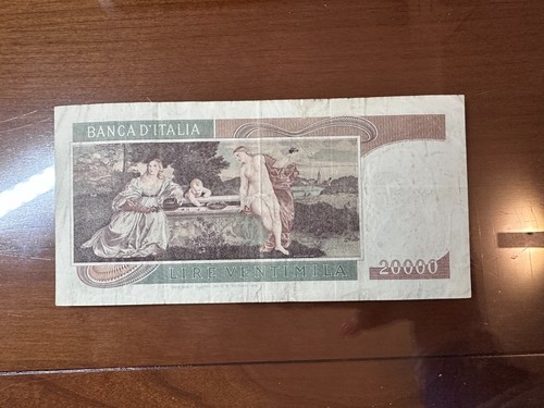 ITALIENISCHE REPUBLIK LIRE 20000 TIZIANO 21 2 1975 SELTEN qBB SABAUDA - Bild 2 von 5