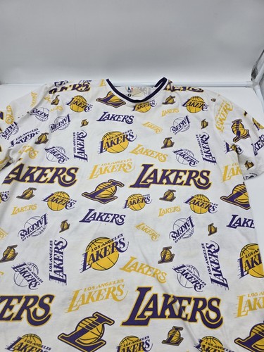 NWT Official NBA Mens Los Angeles Lakers 3X L All Over Print T Shirt (E5) - Picture 3 of 10