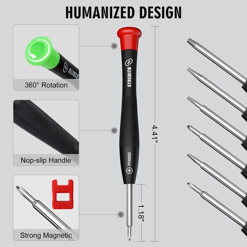 Precision Screwdriver Set 15 in 1 Computer Screwdriver Kit with P5 Pentalobe ... - Picture 5 of 9