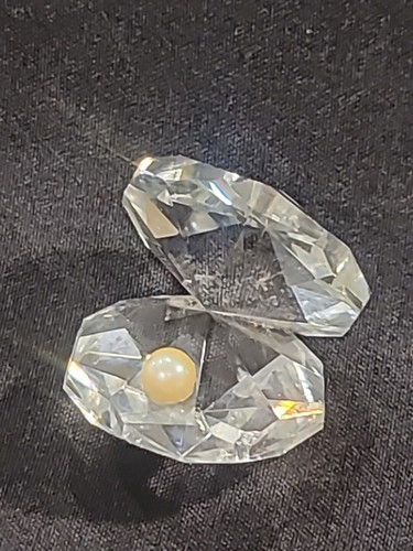 Kristall Muschel Muschel Muschel mit Perle Miniatur Mini Figur Ozean Meeresbewohner - Bild 15 von 22