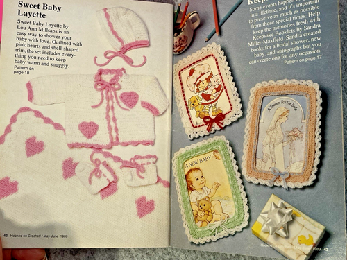 HOOKED ON CROCHET 48pg magazine #15 may/jun 13 designs 1989 - Picture 8 of 12