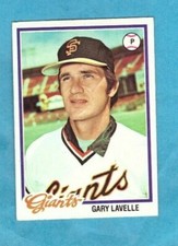 1978 Topps Baseball card #671 Gary Lavelle Giants