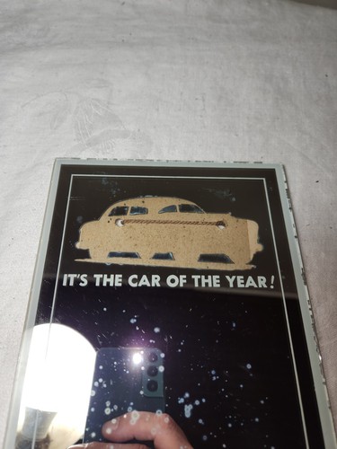 Vintage Ford "It's The Car Of The Year" Advertising Mirror Defnet Motors Wis. - Picture 2 of 5