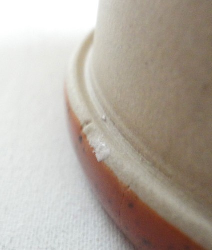 5 moderne Bennington Töpfer 2 Teigschalen & 3 Buttertopf taupe & braune Glasur - Bild 17 von 18