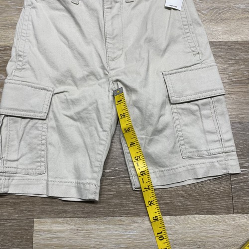 "NEW" GAP Stretch Classic Rise Beige Cargo Shorts Boy's Size 6 Regular - Picture 11 of 11