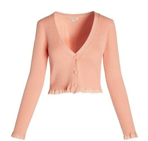 For Love And Lemons L Nina *Peach-Pink* Cardigan Victoria's Secret - NWT & NIP - Picture 5 of 8