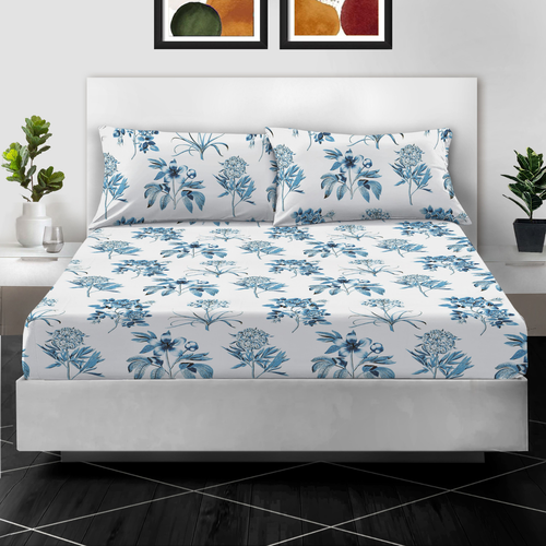100% Egyptian Cotton Printed Fitted Sheet With Pillowcase OR Without Pillowcases - Picture 5 of 81