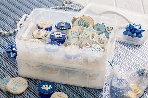 Snapware Snap 'N Stack 2-Layer Cookie, Cake, Cupcake and Brownie Storage Carr... - Picture 6 of 9