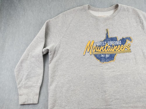 West Virginia Mountaineer Womens Sweatshirt JMS Just My Size 2X Plus Gray 1867 - Picture 7 of 20