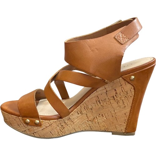 Stack Wedges Kork GUESS hellbraun, Träger, perfekt mit Jeans oder Kleid 8,5m - Bild 13 von 19