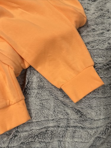 Justice Orange W/ Black & White Trim Fleece Jogger Sweatpants Girls Size XL Plus - Picture 8 of 8
