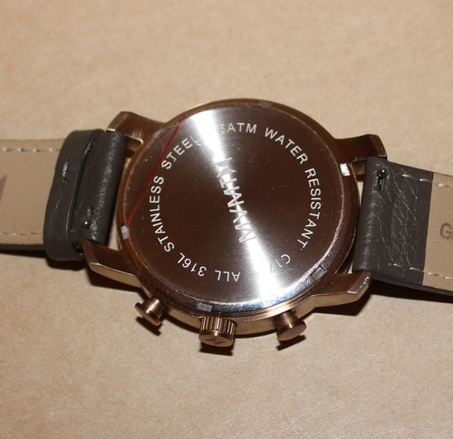 MVMT C17 Mens Watch All 316L Stainless St 40mm 5-ATM Gray/Green New Bat NWOB-NEW - Picture 12 of 24