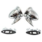 <!--F#f_0-->Classic Chrome Bullet Mirror 4in for MGB AC Cobra Sunbeam Mini Cooper - Pair<!--F/-->