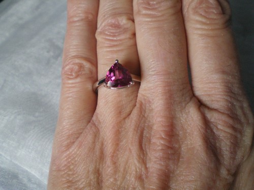 Mystic Pink Topas Ring, Gr. N/O, 2,87 Karat, 2,7 Gramm 925 Sterling Silber - Bild 4 von 11