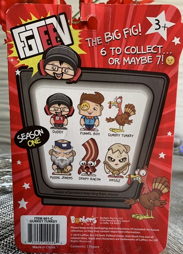 FGTEEV Season 1 The Big Fig GURKEY TURKEY Action Figure Brand New - Picture 2 of 3