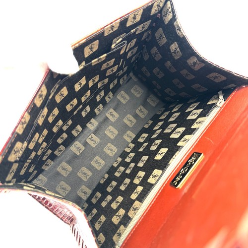 Yves Saint Laurent Tote Hand Bag Leather Brown Vintage YSL Authentic #731 - Picture 8 of 13