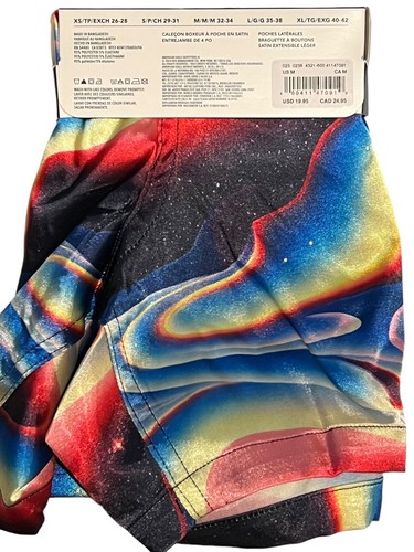 NWT AMERICAN EAGLE Satin Pocket Boxer Sz XS-S-M-L-XL Blue Yellow #82 - Picture 5 of 7